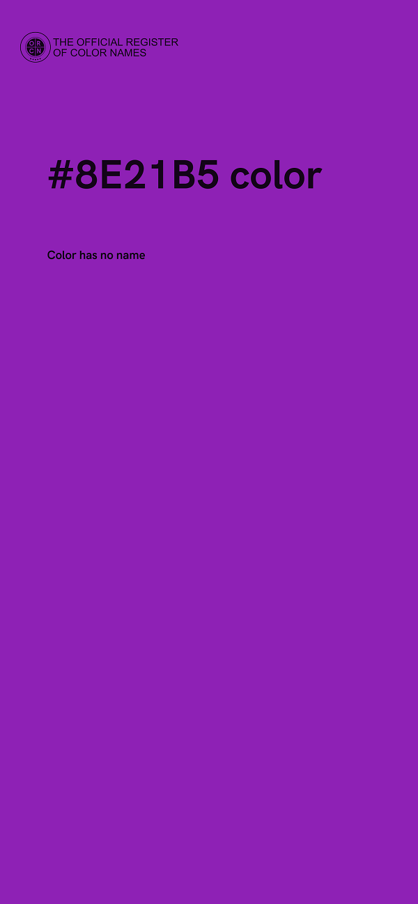 #8E21B5 color image
