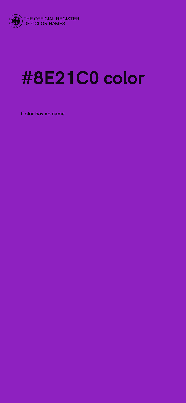#8E21C0 color image