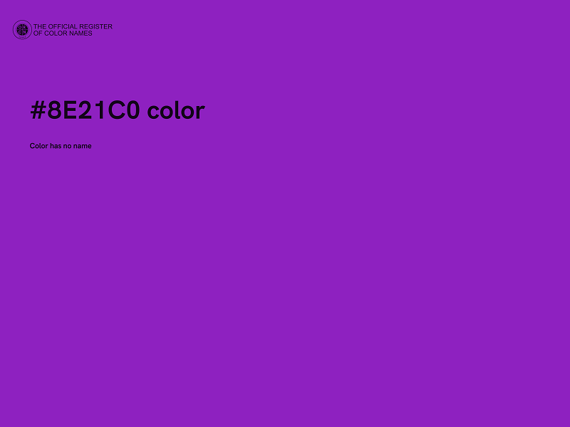 #8E21C0 color image