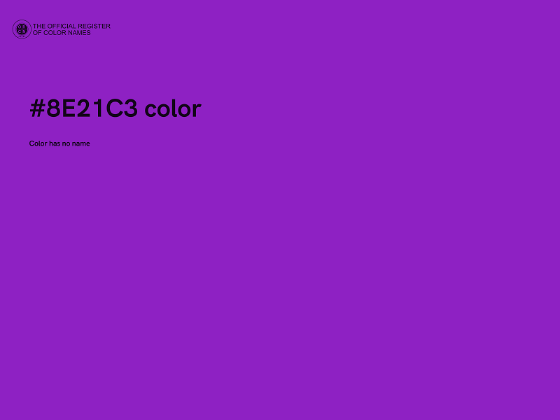 #8E21C3 color image