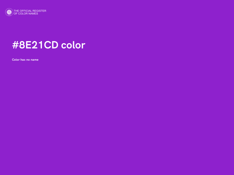 #8E21CD color image