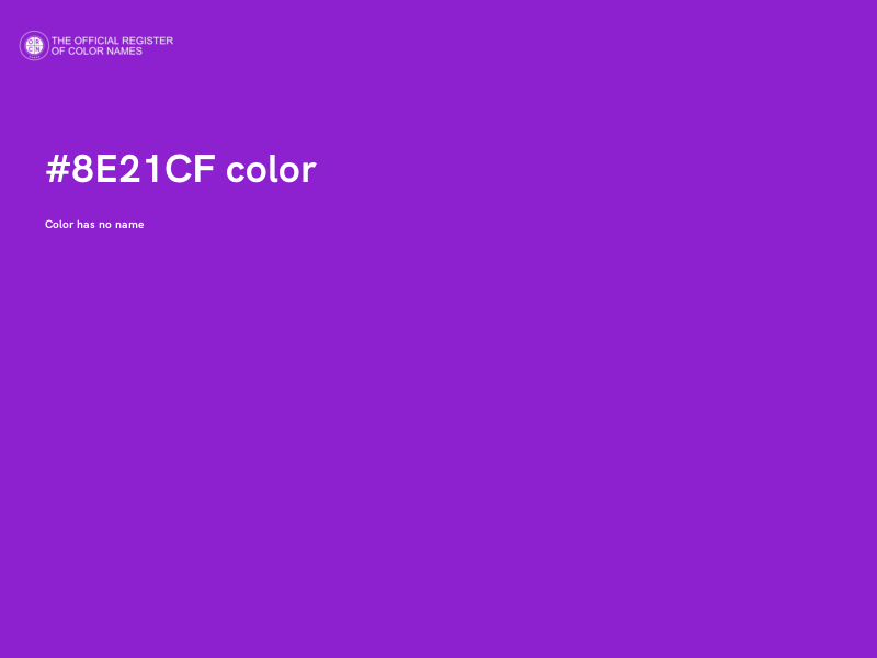 #8E21CF color image