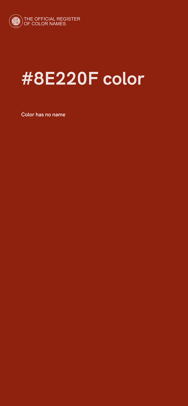 #8E220F color image