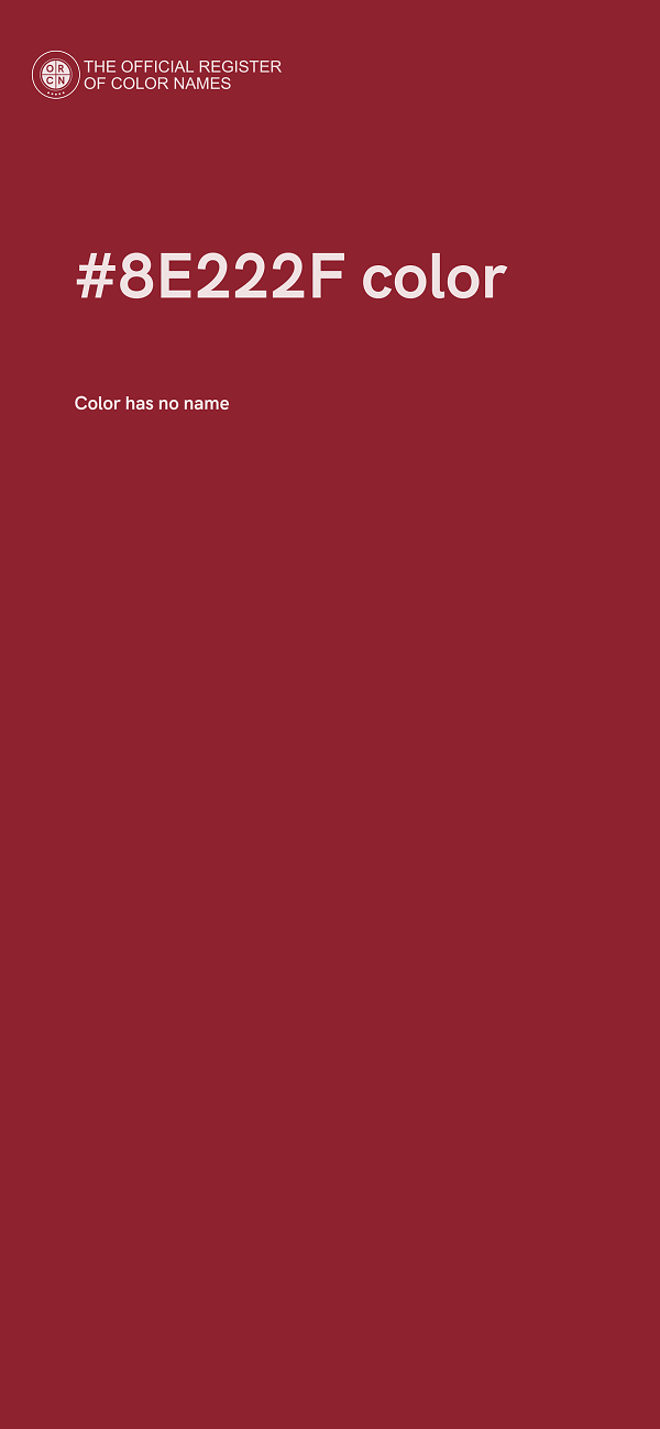 #8E222F color image