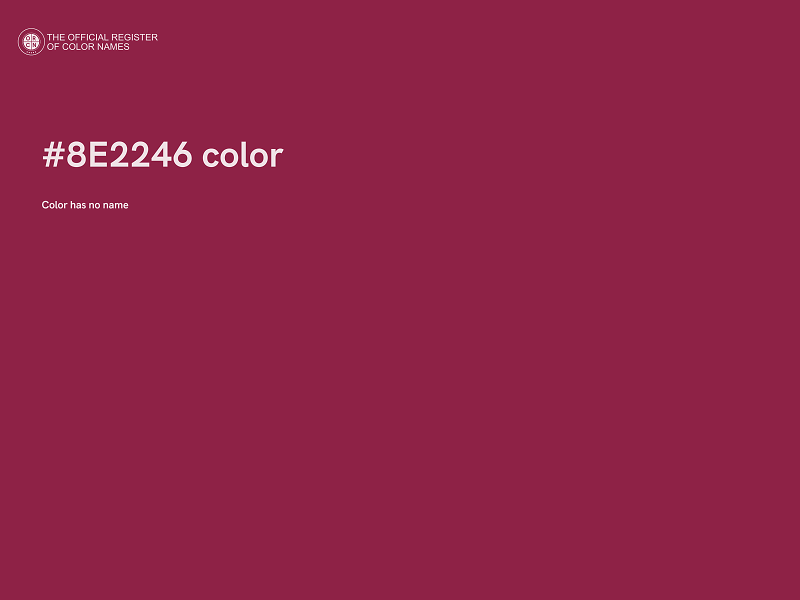 #8E2246 color image