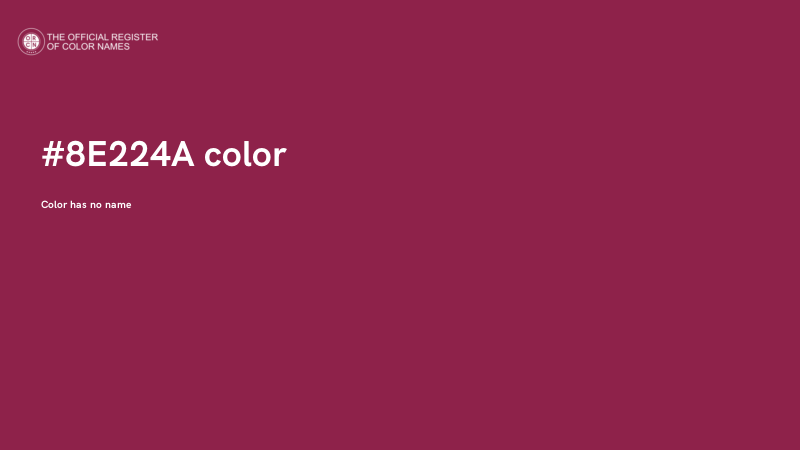#8E224A color image