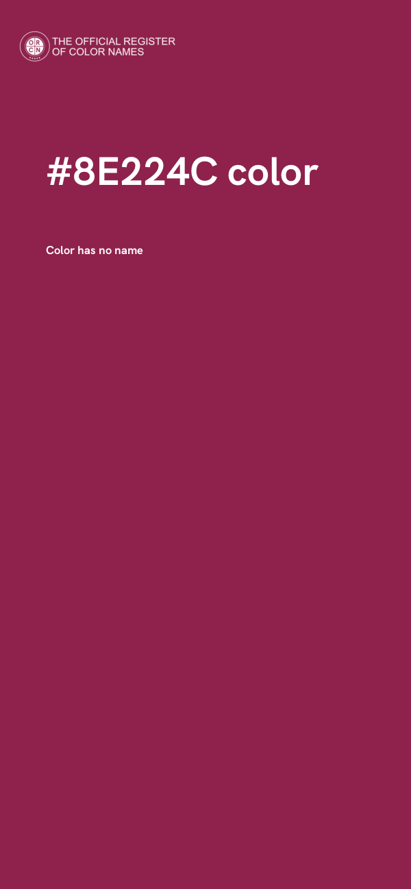 #8E224C color image