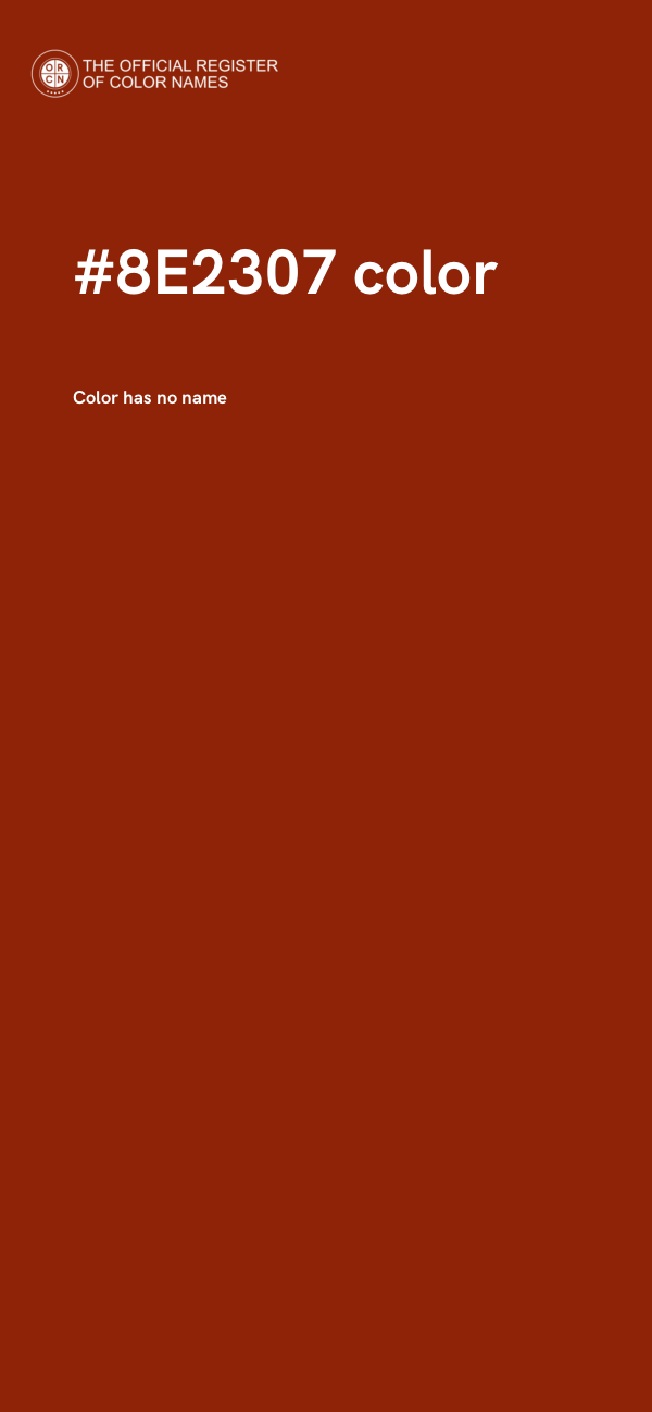 #8E2307 color image