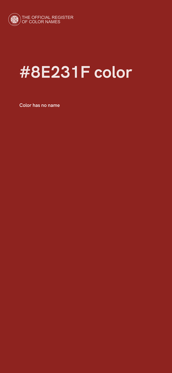 #8E231F color image