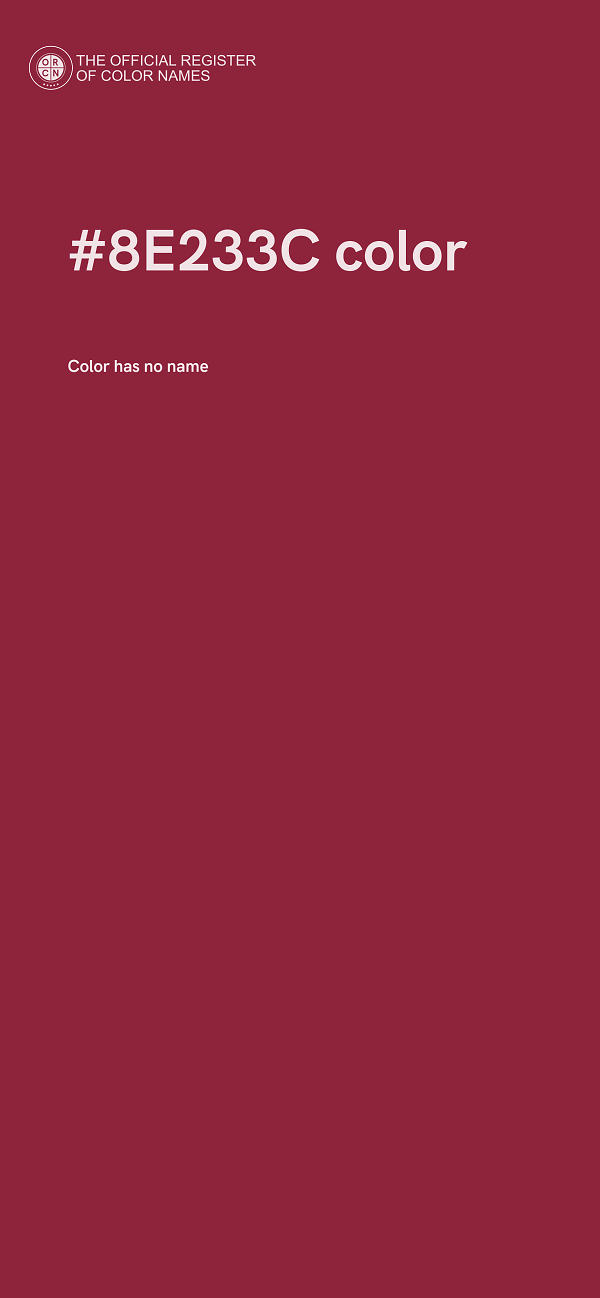 #8E233C color image