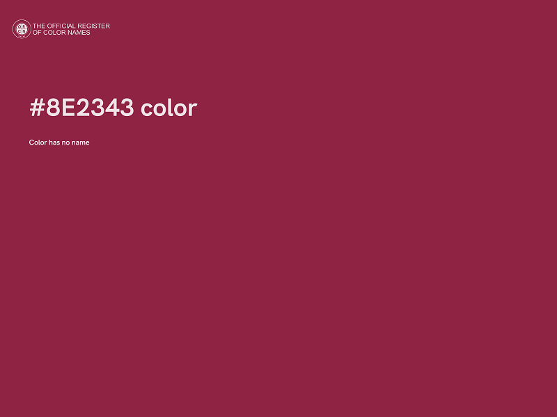 #8E2343 color image