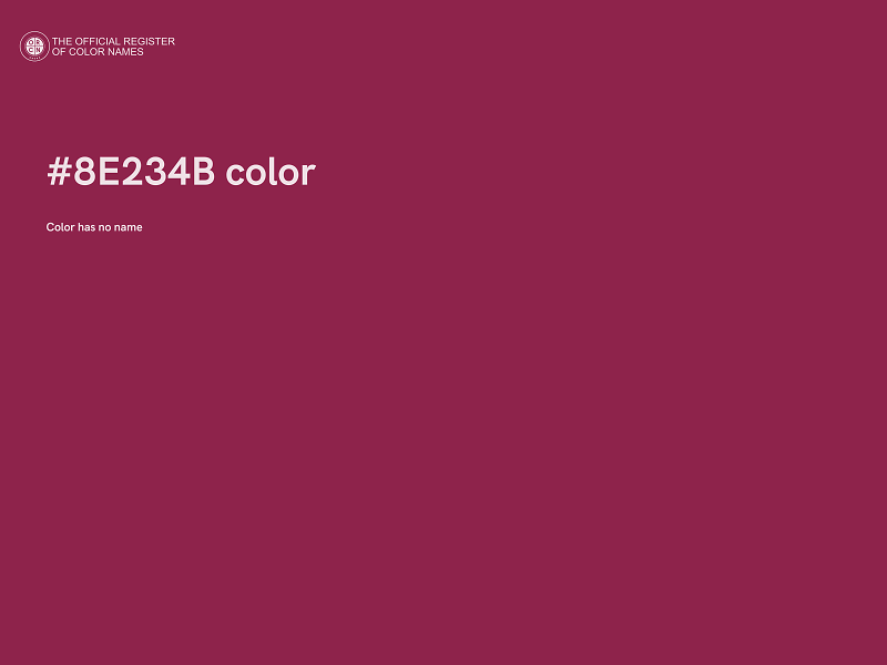 #8E234B color image