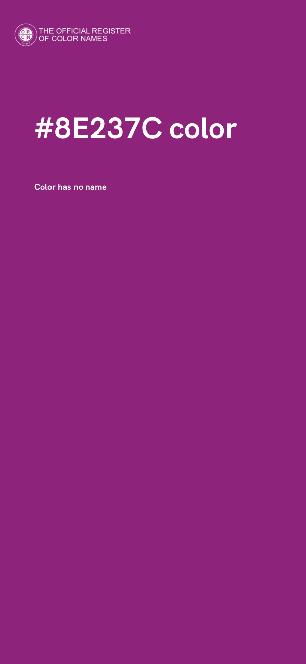 #8E237C color image