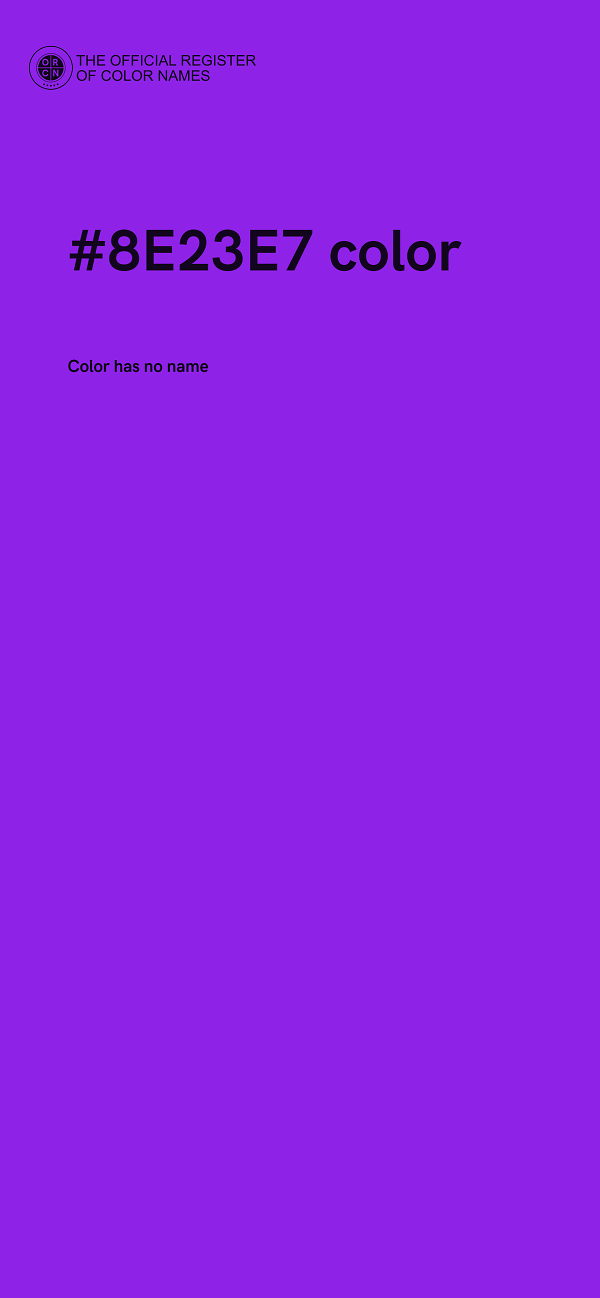 #8E23E7 color image
