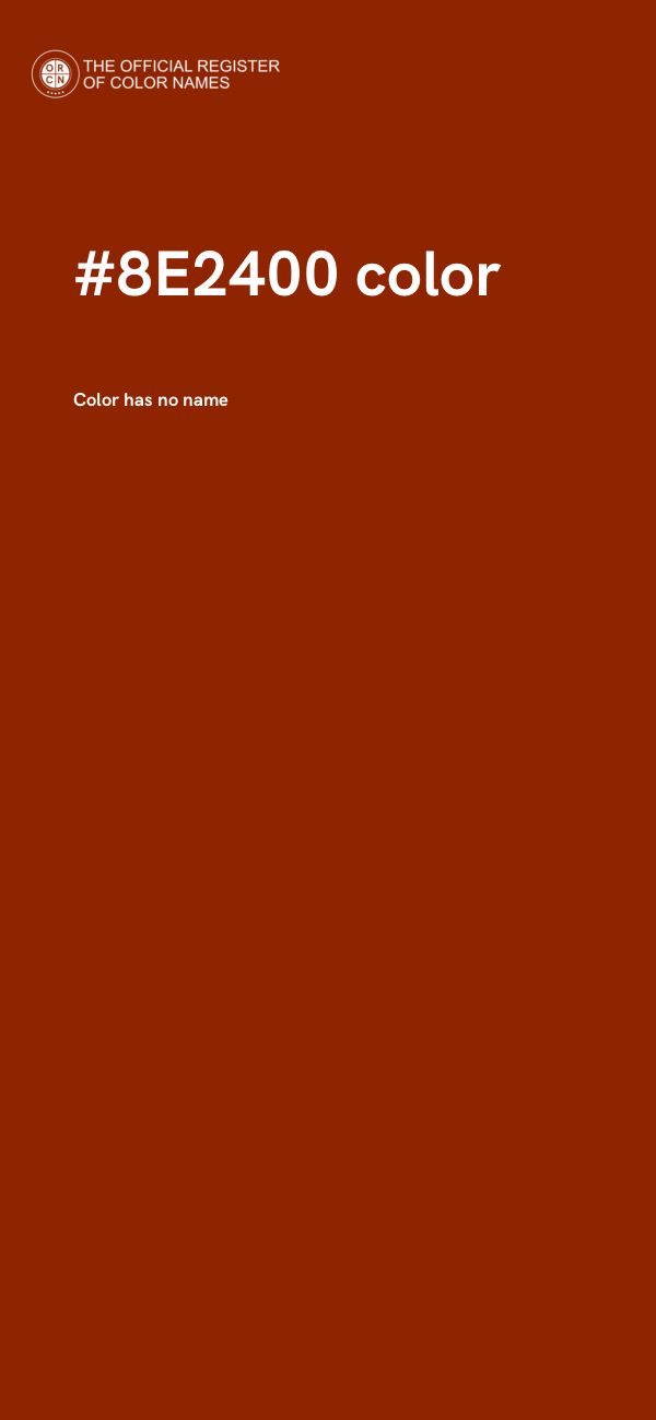 #8E2400 color image