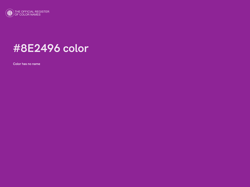 #8E2496 color image