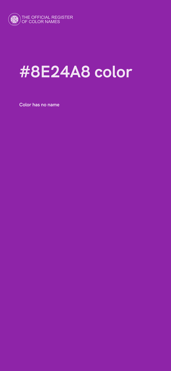#8E24A8 color image