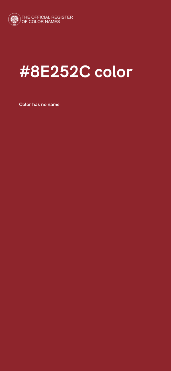 #8E252C color image