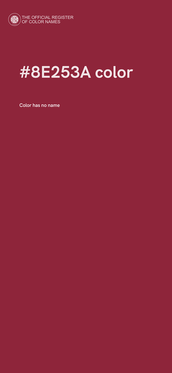 #8E253A color image
