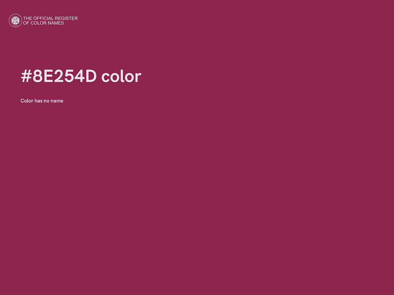 #8E254D color image