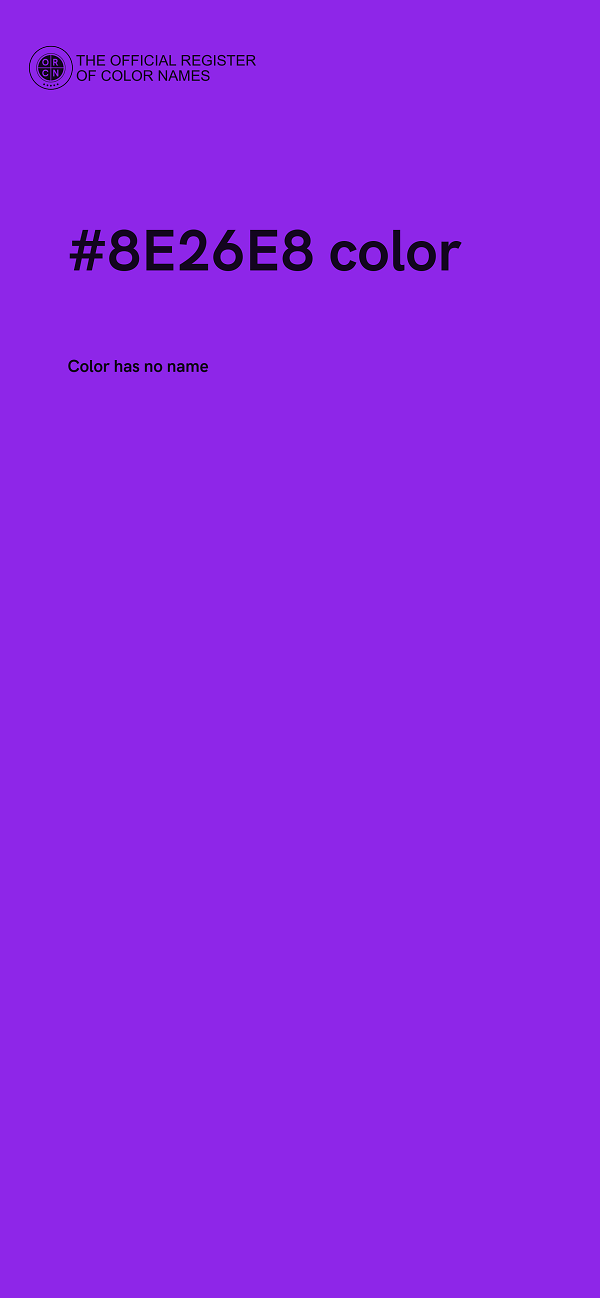 #8E26E8 color image