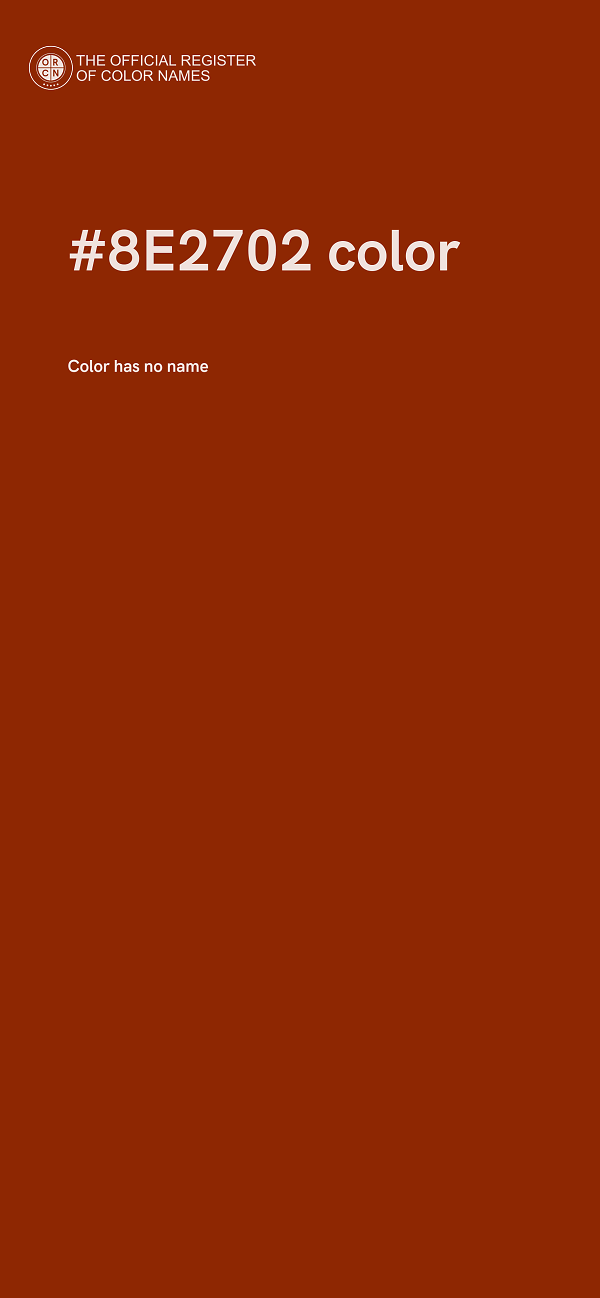 #8E2702 color image