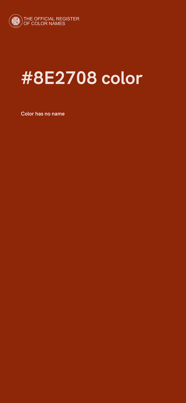 #8E2708 color image