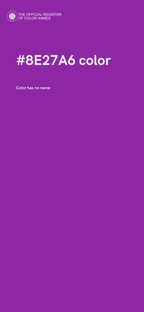 #8E27A6 color image