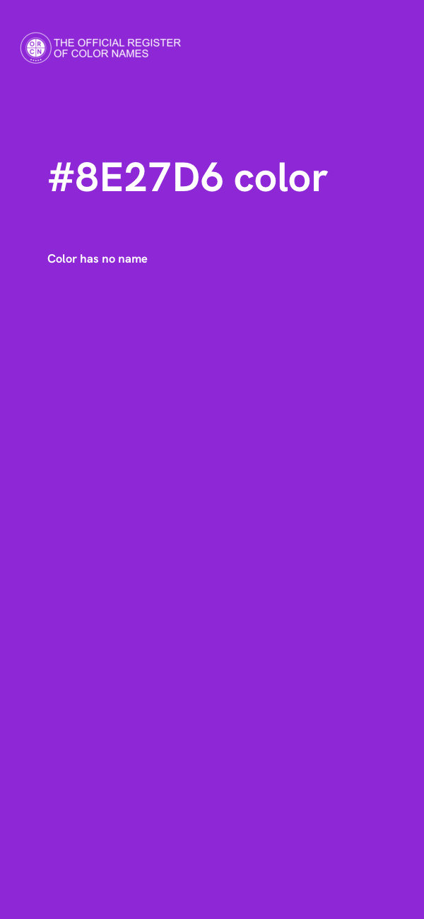 #8E27D6 color image