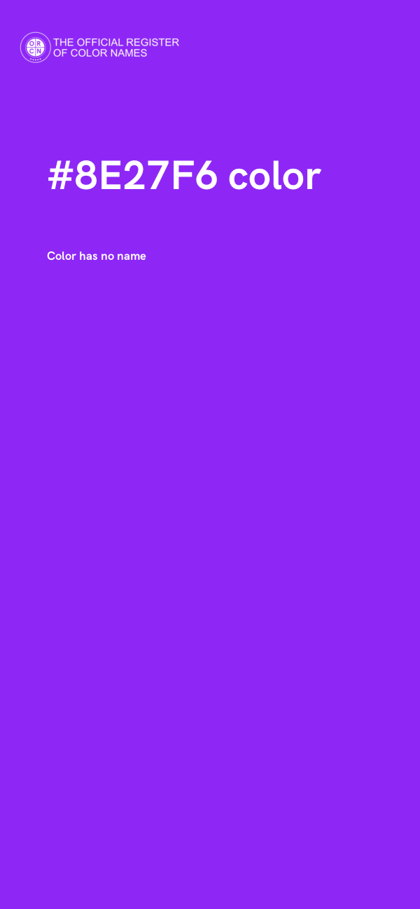 #8E27F6 color image