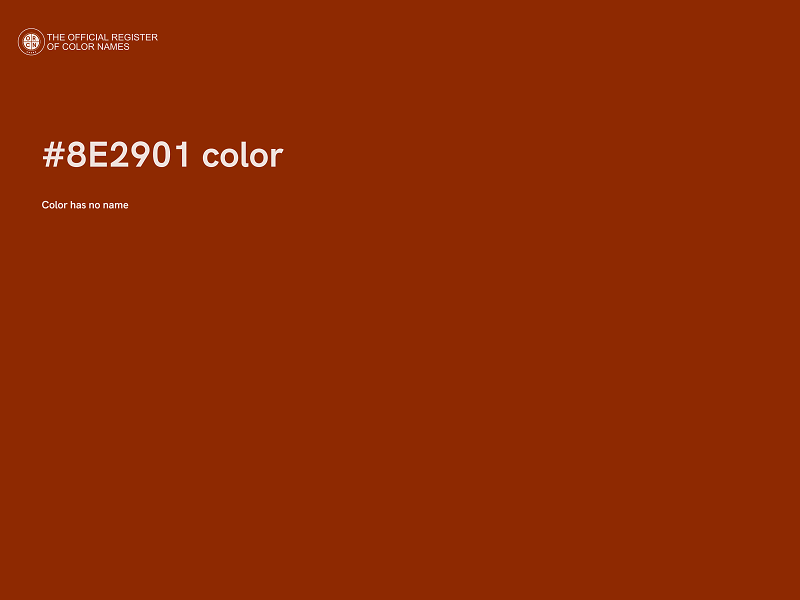 #8E2901 color image