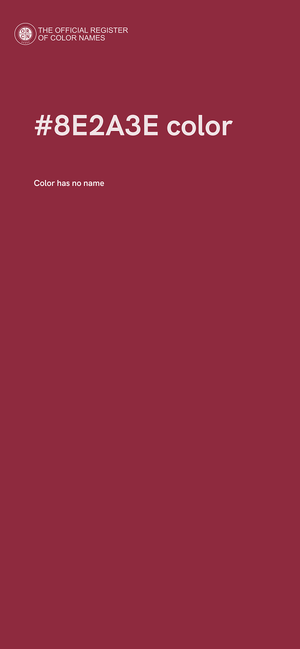 #8E2A3E color image
