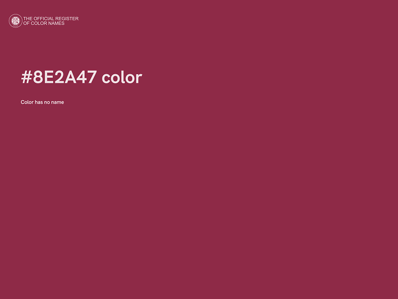 #8E2A47 color image