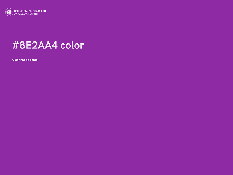 #8E2AA4 color image