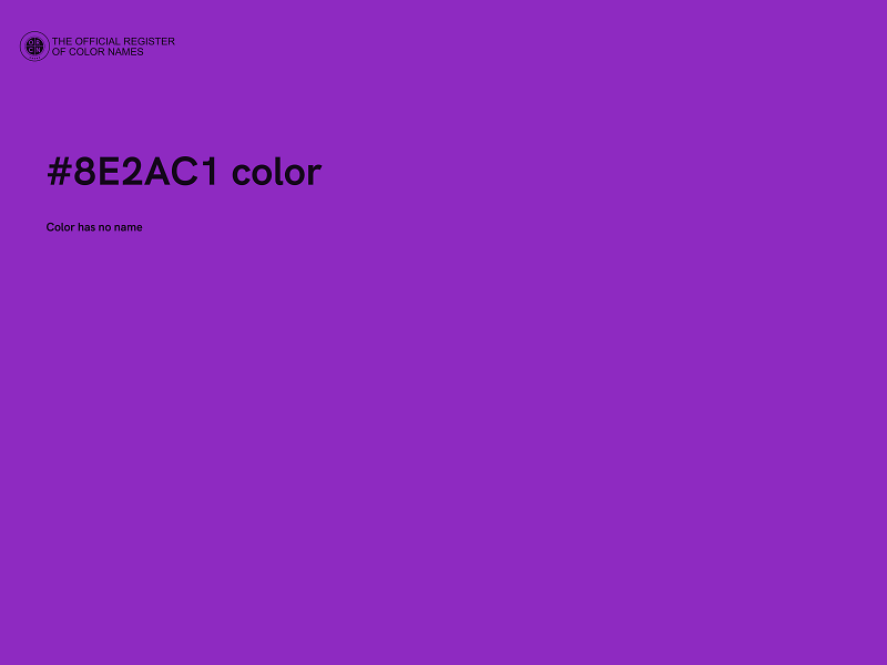 #8E2AC1 color image