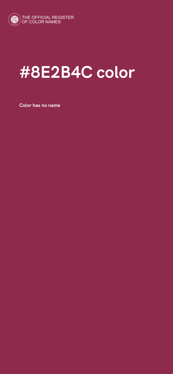 #8E2B4C color image