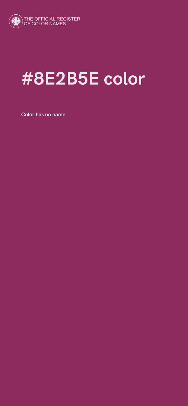#8E2B5E color image