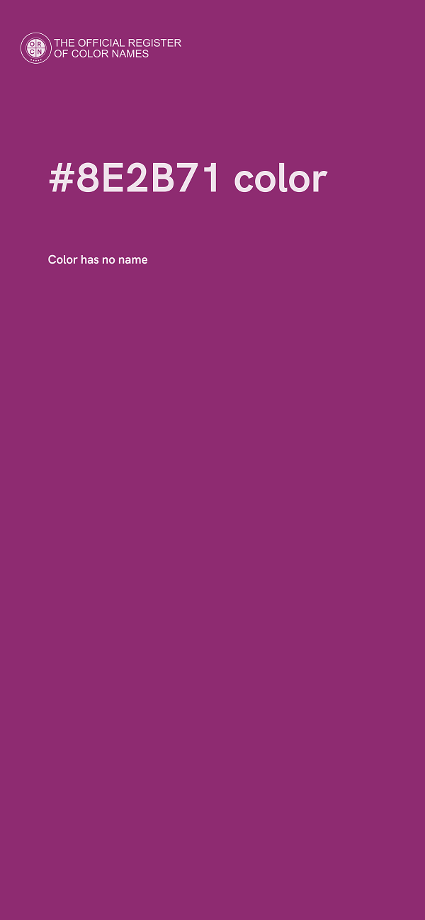 #8E2B71 color image