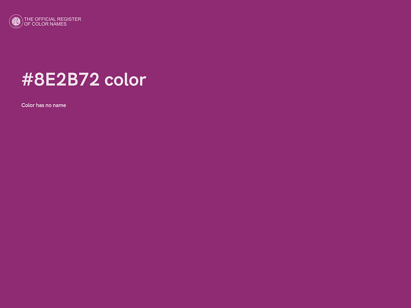 #8E2B72 color image