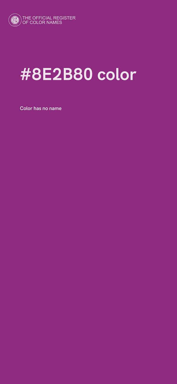 #8E2B80 color image
