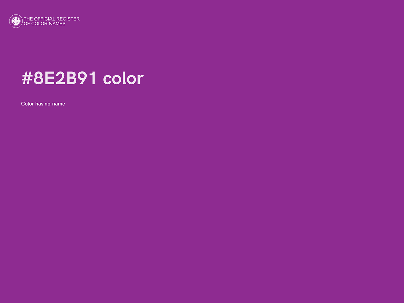 #8E2B91 color image