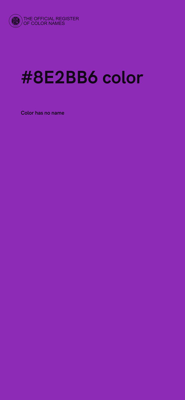 #8E2BB6 color image