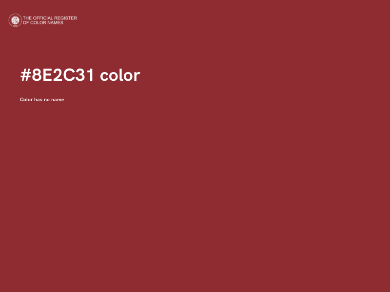 #8E2C31 color image