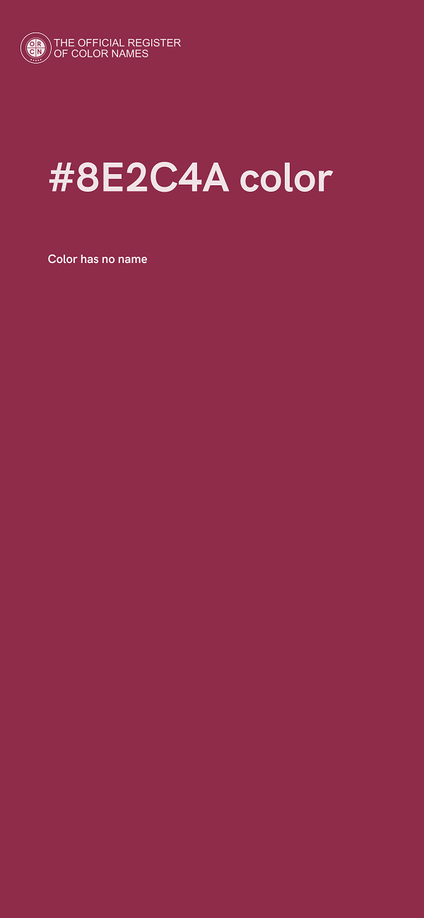 #8E2C4A color image