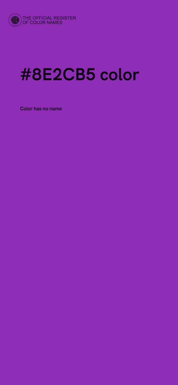 #8E2CB5 color image