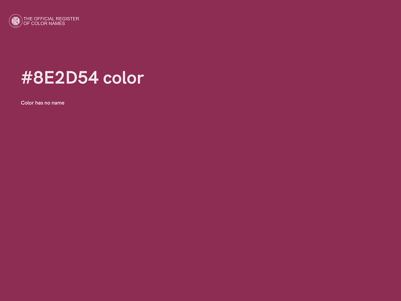 #8E2D54 color image