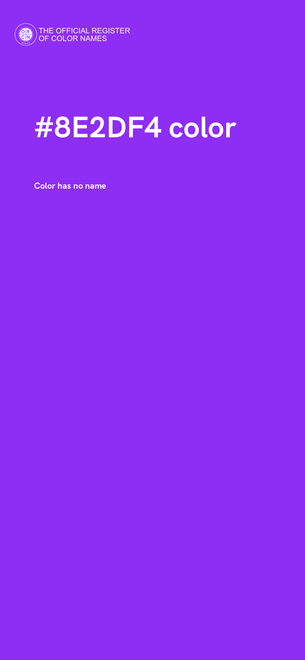 #8E2DF4 color image
