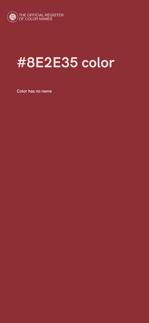 #8E2E35 color image