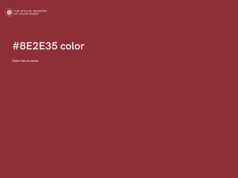 #8E2E35 color image