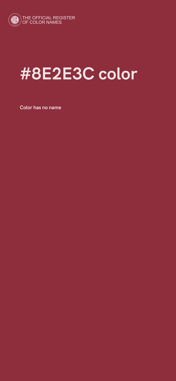 #8E2E3C color image